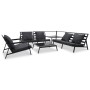 Garden furniture 5 pieces and dark gray aluminum cushions by vidaXL, Garden sets - Ref: Foro24-47819, Price: 795,02 €, Discou...