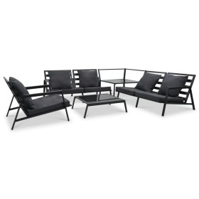 Garden furniture 5 pieces and dark gray aluminum cushions by vidaXL, Garden sets - Ref: Foro24-47819, Price: 795,90 €, Discou...