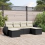 6-teilige Gartensofagarnitur und schwarze synthetische Rattankissen von , Gartensets - Ref: Foro24-3254053, Preis: 396,11 €, ...