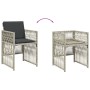 Garden dining set and cushions 13 pieces light gray synthetic rattan by , Garden sets - Ref: Foro24-3210947, Price: 924,83 €,...