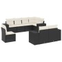 8-teiliges Gartensofa-Set und schwarze synthetische Rattankissen von , Gartensets - Ref: Foro24-3255173, Preis: 570,73 €, Rab...