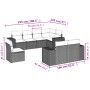 8-teiliges Gartensofa-Set und schwarze synthetische Rattankissen von , Gartensets - Ref: Foro24-3255173, Preis: 570,73 €, Rab...