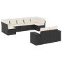 8-teiliges Gartensofa-Set und schwarze synthetische Rattankissen von , Gartensets - Ref: Foro24-3255353, Preis: 592,42 €, Rab...