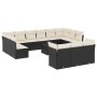 14-teiliges Gartensofa-Set mit schwarzen synthetischen Rattankissen von , Gartensets - Ref: Foro24-3250295, Preis: 890,28 €, ...