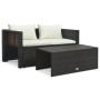 Set muebles de jardín 6 piezas y cojines ratán sintético marrón de vidaXL, Conjuntos de jardín - Ref: Foro24-47808, Precio: 5...