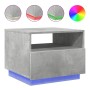 Coffee table with LED lights concrete gray 50x49x40 cm by , Coffee table - Ref: Foro24-839829, Price: 74,56 €, Discount: %