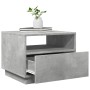 Coffee table with LED lights concrete gray 50x49x40 cm by , Coffee table - Ref: Foro24-839829, Price: 74,56 €, Discount: %