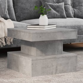 Coffee table with LED lights concrete gray 50x50x40 cm by , Coffee table - Ref: Foro24-839843, Price: 68,93 €, Discount: %