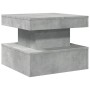 Coffee table with LED lights concrete gray 50x50x40 cm by , Coffee table - Ref: Foro24-839843, Price: 68,93 €, Discount: %