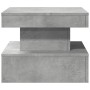 Coffee table with LED lights concrete gray 50x50x40 cm by , Coffee table - Ref: Foro24-839843, Price: 68,93 €, Discount: %