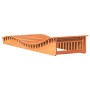 Wax brown solid pine wood lounger 205x70x31.5 cm by , Loungers - Ref: Foro24-844652, Price: 107,06 €, Discount: %