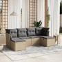 Garden sofa set with beige cushions mix 6 pieces PE rattan by , Garden sets - Ref: Foro24-3263235, Price: 362,44 €, Discount: %