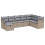 Gartensofa-Set mit beigem Kissenmix, 8-teilig aus PE-Rattan von , Gartensets - Ref: Foro24-3263275, Preis: 511,94 €, Rabatt: %