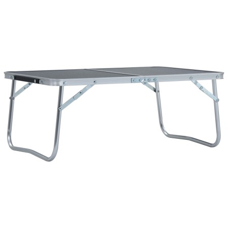 Gray aluminum folding camping table 60x40 cm by vidaXL, camping furniture - Ref: Foro24-48187, Price: 25,49 €, Discount: %