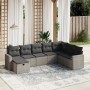 8-piece garden sofa set and gray synthetic rattan cushions by , Garden sets - Ref: Foro24-3263586, Price: 544,92 €, Discount: %