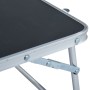 Gray aluminum folding camping table 60x40 cm by vidaXL, camping furniture - Ref: Foro24-48187, Price: 25,49 €, Discount: %