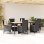 7-piece garden dining set and black synthetic rattan cushions by , Garden sets - Ref: Foro24-3277517, Price: 864,46 €, Discou...