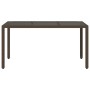 Garden table glass surface PE rattan brown 150x90x75cm by , Garden tables - Ref: Foro24-365534, Price: 188,70 €, Discount: %