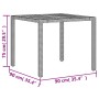 Garden table black rattan acacia wood surface 90x90x75 cm by , Garden tables - Ref: Foro24-365529, Price: 131,91 €, Discount: %