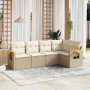 Gartensofa-Set mit Kissen, 5-teilig, beiges synthetisches Rattan von , Gartensets - Ref: Foro24-3226786, Preis: 520,41 €, Rab...