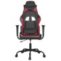 Schwarzer und weinroter Massage-Gaming-Stuhl aus Kunstleder von , Gaming-Stühle - Ref: Foro24-345406, Preis: 121,69 €, Rabatt: %