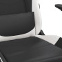 Silla gaming de masaje cuero sintético negro y blanco de , Sillones para videojuegos - Ref: Foro24-345404, Precio: 121,79 €, ...