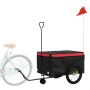 Remolque para bicicleta hierro negro y rojo 45 kg de , Remolques para bicicletas - Ref: Foro24-94111, Precio: 78,34 €, Descue...