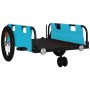 Bicycle trailer iron and blue Oxford cloth by , Bicycle trailers - Ref: Foro24-94191, Price: 81,51 €, Discount: %