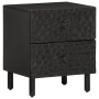 Mesitas de noche 2 uds madera maciza de mango negro 40x33x46 cm de , Mesitas de noche - Ref: Foro24-356818, Precio: 142,99 €,...