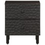 Mesitas de noche 2 uds madera maciza de mango negro 40x33x46 cm de , Mesitas de noche - Ref: Foro24-356818, Precio: 142,99 €,...