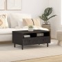 Solid black mango wood coffee table 80x54x40 cm by , Coffee table - Ref: Foro24-356832, Price: 153,38 €, Discount: %