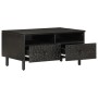 Solid black mango wood coffee table 80x54x40 cm by , Coffee table - Ref: Foro24-356832, Price: 153,38 €, Discount: %