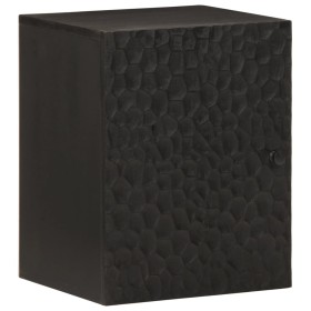 Wall mounted bathroom cabinet solid black mango wood 38x33x48 cm by , bathroom vanities - Ref: Foro24-356839, Price: 80,01 €,...