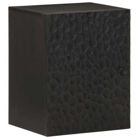 Armario de baño de pared madera maciza mango negro 38x33x48 cm de , Tocadores de baño - Ref: Foro24-356839, Precio: 80,01 €, ...