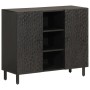 Solid black mango wood sideboard 90x33x75 cm by , Sideboards - Ref: Foro24-356847, Price: 174,49 €, Discount: %