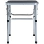 Mesa de camping plegable aluminio gris 60x45 cm de vidaXL, Mobiliario de camping - Ref: Foro24-48180, Precio: 34,75 €, Descue...