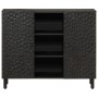 Solid black mango wood sideboard 90x33x75 cm by , Sideboards - Ref: Foro24-356847, Price: 174,49 €, Discount: %