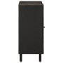 Solid black mango wood sideboard 90x33x75 cm by , Sideboards - Ref: Foro24-356847, Price: 174,49 €, Discount: %