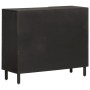 Solid black mango wood sideboard 90x33x75 cm by , Sideboards - Ref: Foro24-356847, Price: 174,49 €, Discount: %