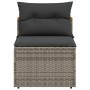 Gartensofa ohne Armlehnen 2 Stück mit grauen PE-Rattankissen von , Outdoor-Sofas - Ref: Foro24-365833, Preis: 157,84 €, Rabat...