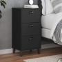 VIKEN nightstand black engineered wood by , Nightstands - Ref: Foro24-374918, Price: 88,79 €, Discount: %