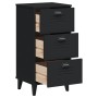 VIKEN nightstand black engineered wood by , Nightstands - Ref: Foro24-374918, Price: 88,79 €, Discount: %