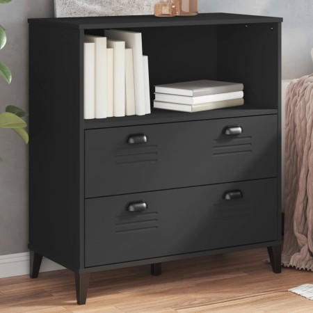 Librería VIKEN madera de ingeniería negro 80x40x90 cm de , Librerías y estanterías - Ref: Foro24-374945, Precio: 142,99 €, De...