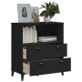 Librería VIKEN madera de ingeniería negro 80x40x90 cm de , Librerías y estanterías - Ref: Foro24-374945, Precio: 142,99 €, De...