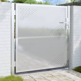 Stainless steel garden gate 100x100 cm by , garden gates - Ref: Foro24-376487, Price: 156,94 €, Discount: %