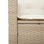 Table and chairs with cushions 3 pieces PE rattan beige acacia wood by , Garden sets - Ref: Foro24-366315, Price: 224,33 €, D...