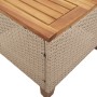 Tisch und Stühle mit Kissen 3 Stück PE Rattan beige Akazienholz von , Gartensets - Ref: Foro24-366315, Preis: 224,33 €, Rabat...