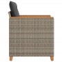 Garden armchair with gray synthetic rattan cushions by , Garden chairs - Ref: Foro24-366322, Price: 101,95 €, Discount: %