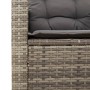 Garden armchair with gray synthetic rattan cushions by , Garden chairs - Ref: Foro24-366322, Price: 101,95 €, Discount: %