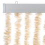 Beige and white chenille anti-fly curtain 56x185 cm by , Mosquito nets for windows - Ref: Foro24-377339, Price: 35,32 €, Disc...